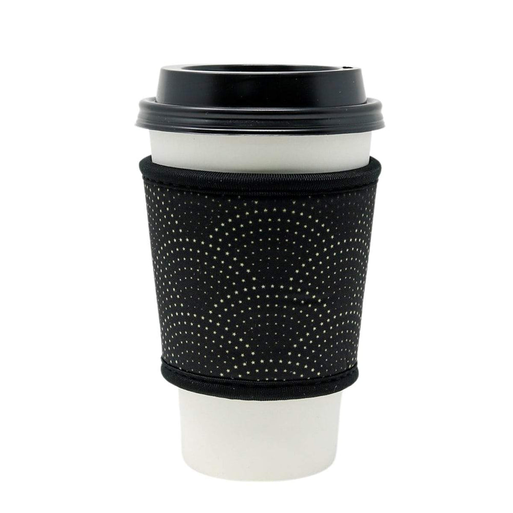 Reusable thermal insulated coffee cup hot sleeve made from high quality neoprene used for drinks from Starbucks, McDonalds, Dunkin' Donuts, and more. 