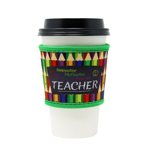 Reusable thermal insulated coffee cup hot sleeve made from high quality neoprene used for drinks from Starbucks, McDonalds, Dunkin' Donuts, and more. 