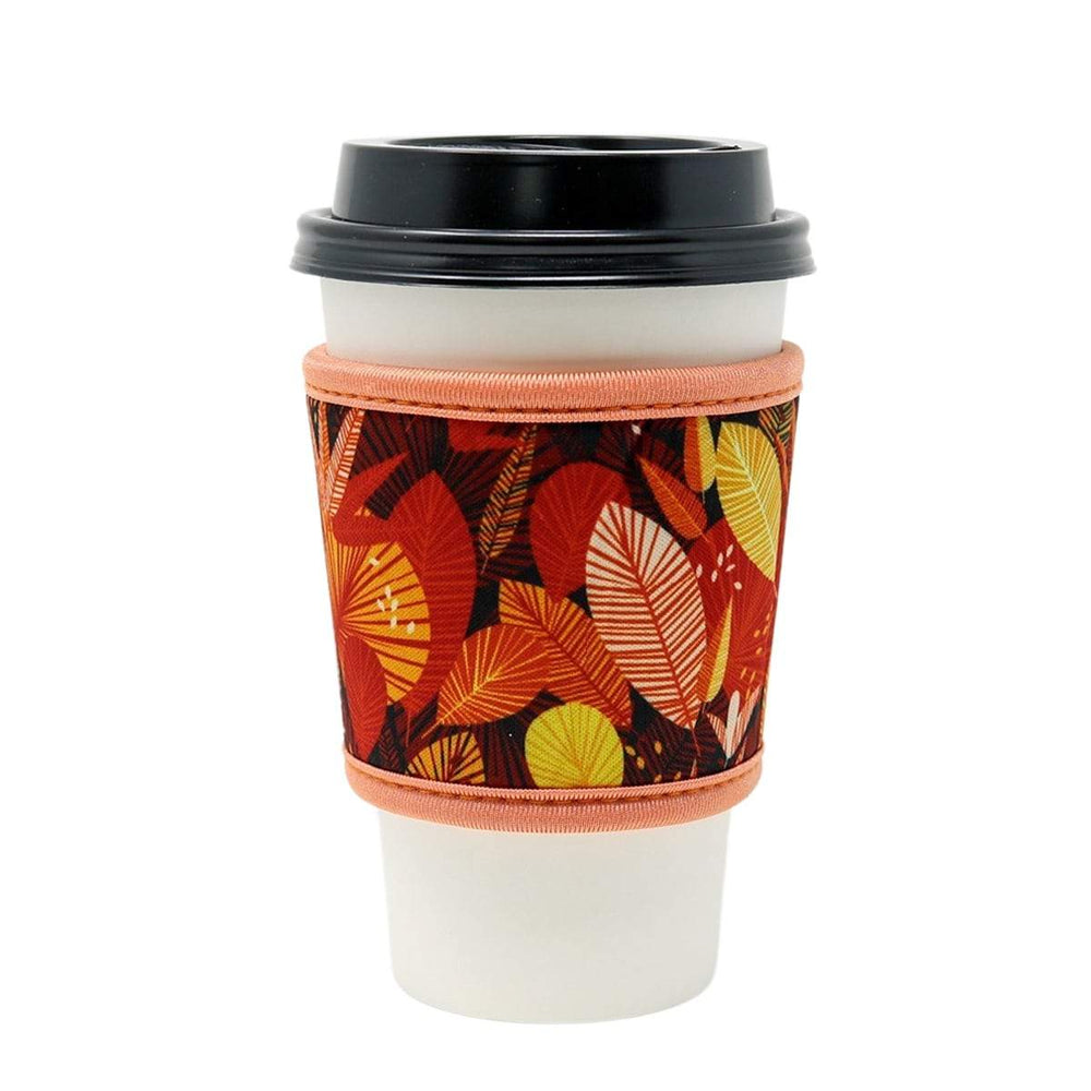 Reusable thermal insulated coffee cup hot sleeve made from high quality neoprene used for drinks from Starbucks, McDonalds, Dunkin' Donuts, and more. 