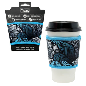 Reusable thermal insulated coffee cup hot sleeve made from high quality neoprene used for drinks from Starbucks, McDonalds, Dunkin' Donuts, and more. 